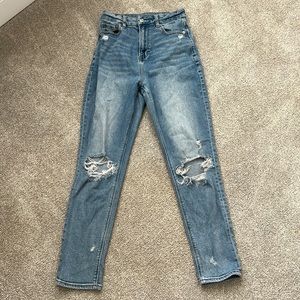 american eagle mom jeans 0